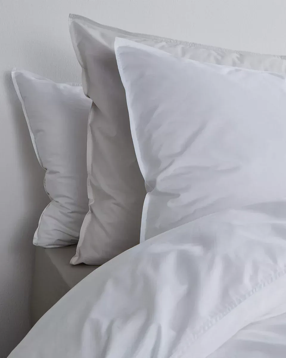 240X220 Housse de couette Percale 100% Coton - White PDBO240WH - Suite702