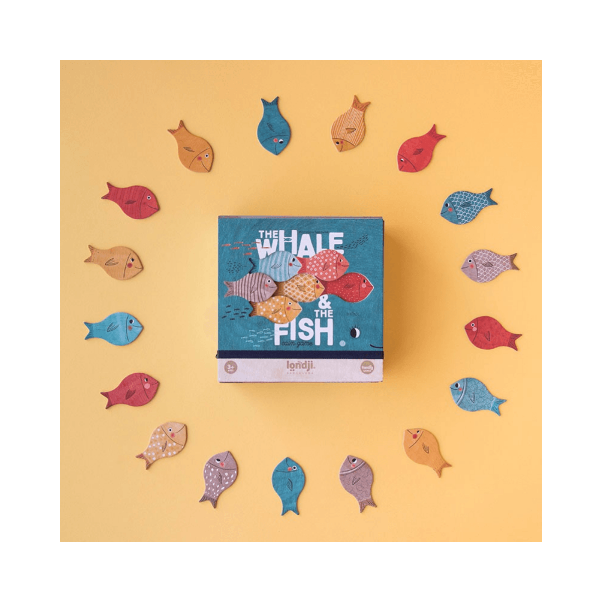 Jeu libre sans règle - 3 ans et + - THE WHALE & THE FISH - Londji