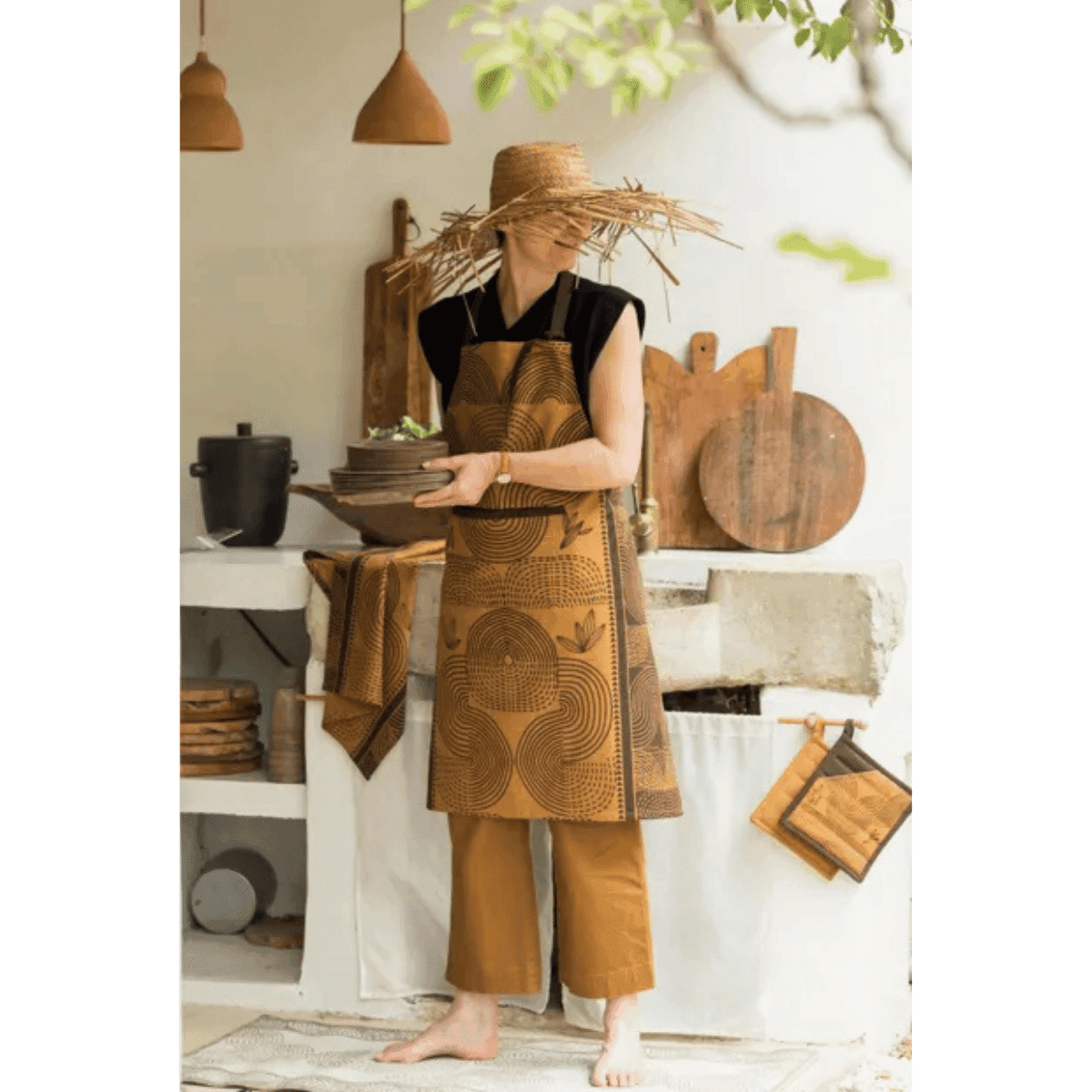 Torchon Etna Ambre - Maison Vivaraise