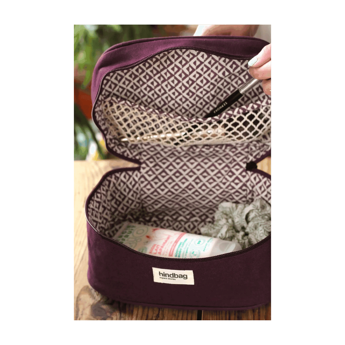 Trousse de toilette GASPARD - Prune - HINDBAG