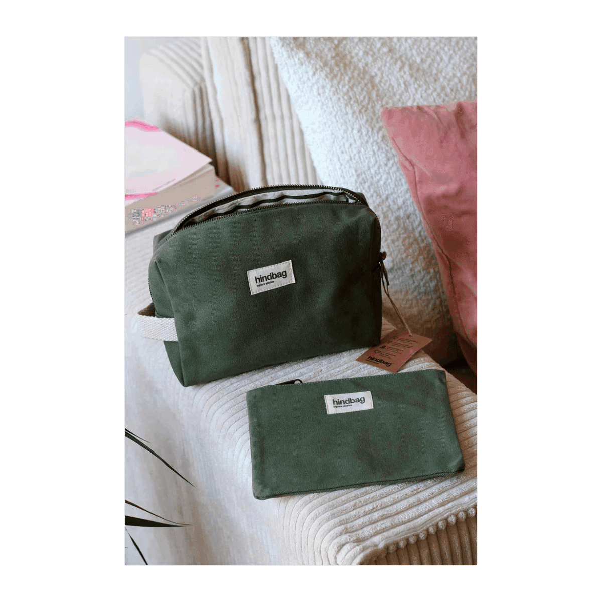 Trousse de toilette LEON - Olive - HINDBAG