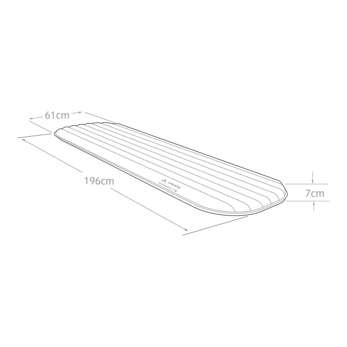 Matelas gonflable - Performance 7 L - Redwood - Vaude