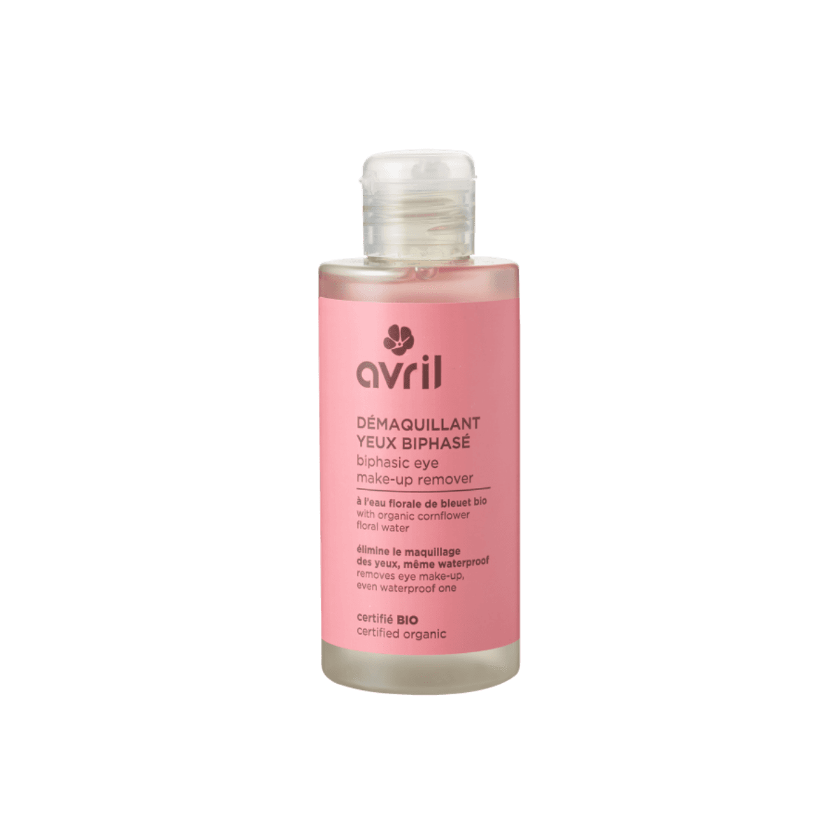 Démaquillant yeux biphasé 150ml - Certifié Bio - Avril