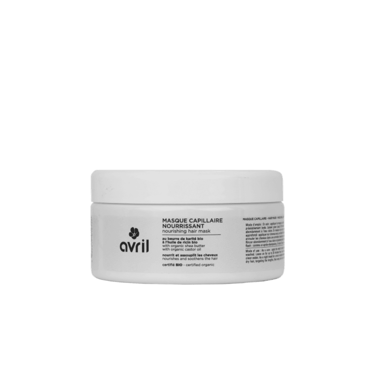 Masque capillaire nourrissant 200ml - Certifié Bio - Avril