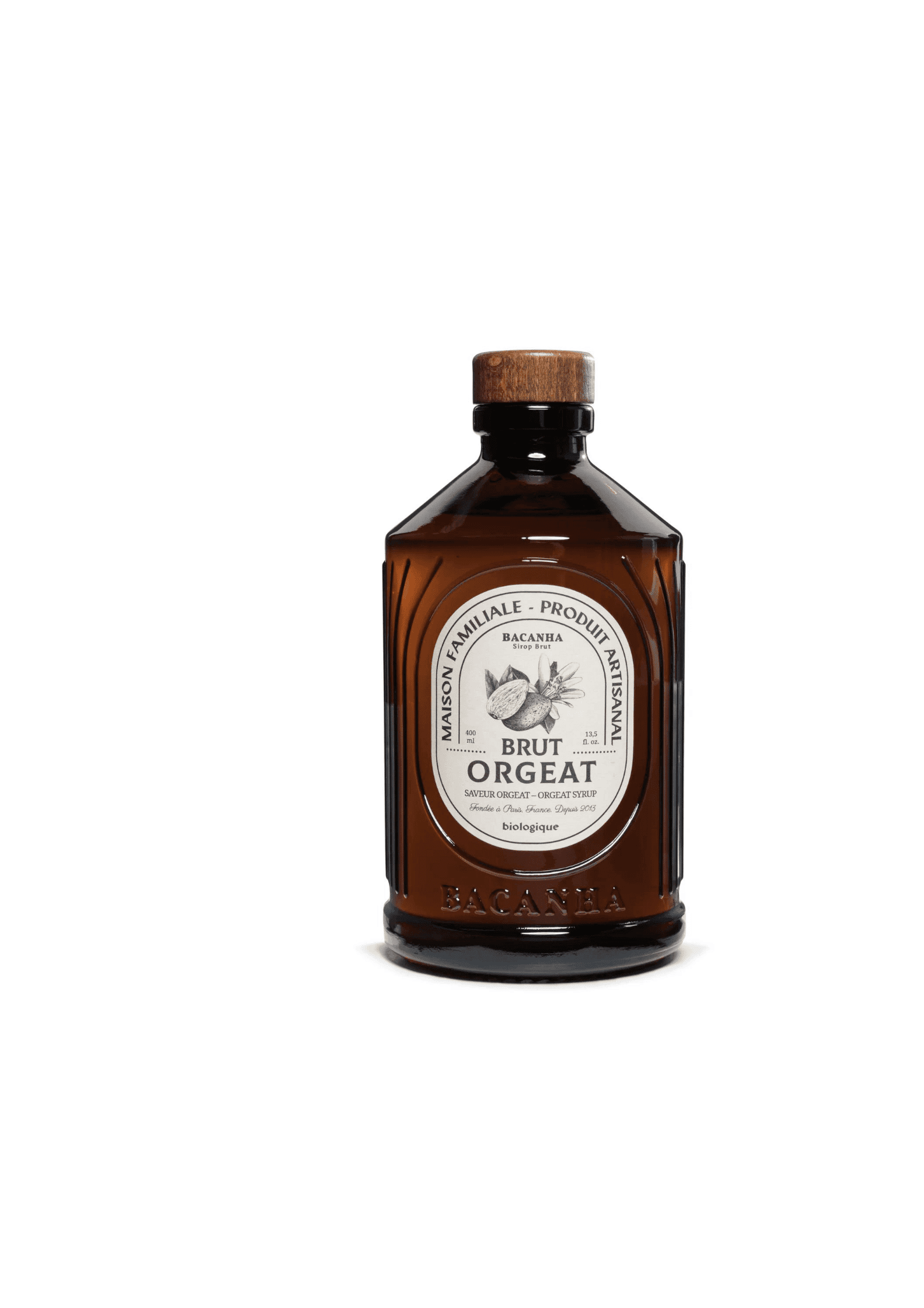 Sirop Orgeat Brut - Biologique - 400ml - Bacanha