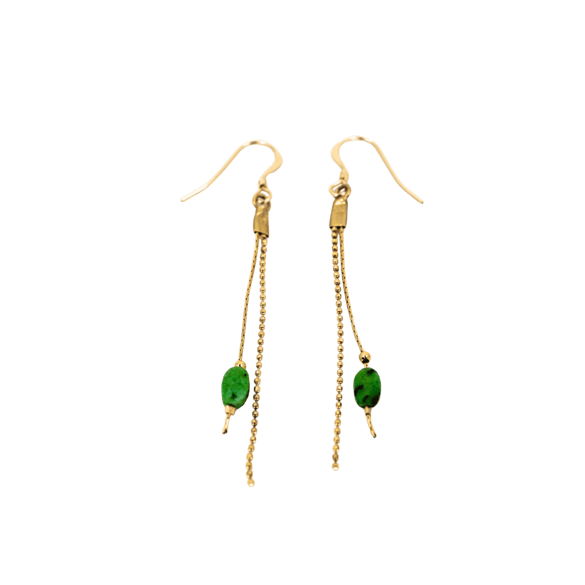 Boucles d'oreille Zéphyria avec rubis zoïsite - Delfea