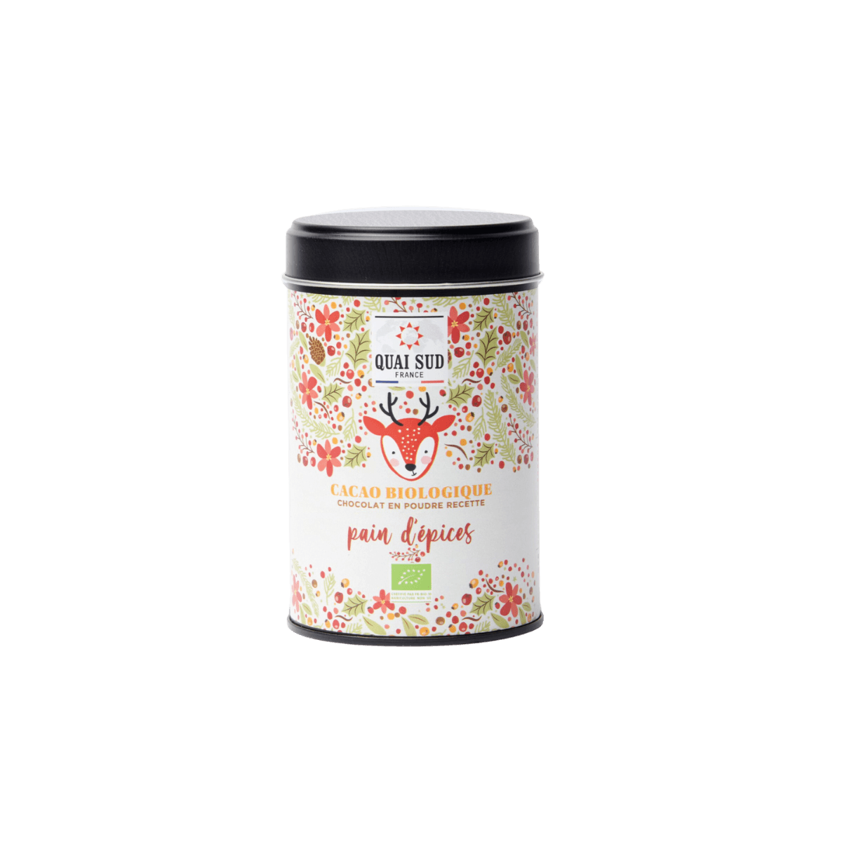 Cacao RENNE DE NOËL “YUMMY“ (pain d'épices) BIO 250g - Quai Sud