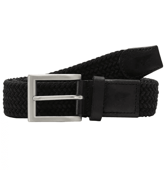 Ceinture recyclée Virgil Noir 105cm - Slopes & Town