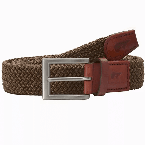 Ceinture tressée élastique recyclée Marron - Bob - Slopes & Town