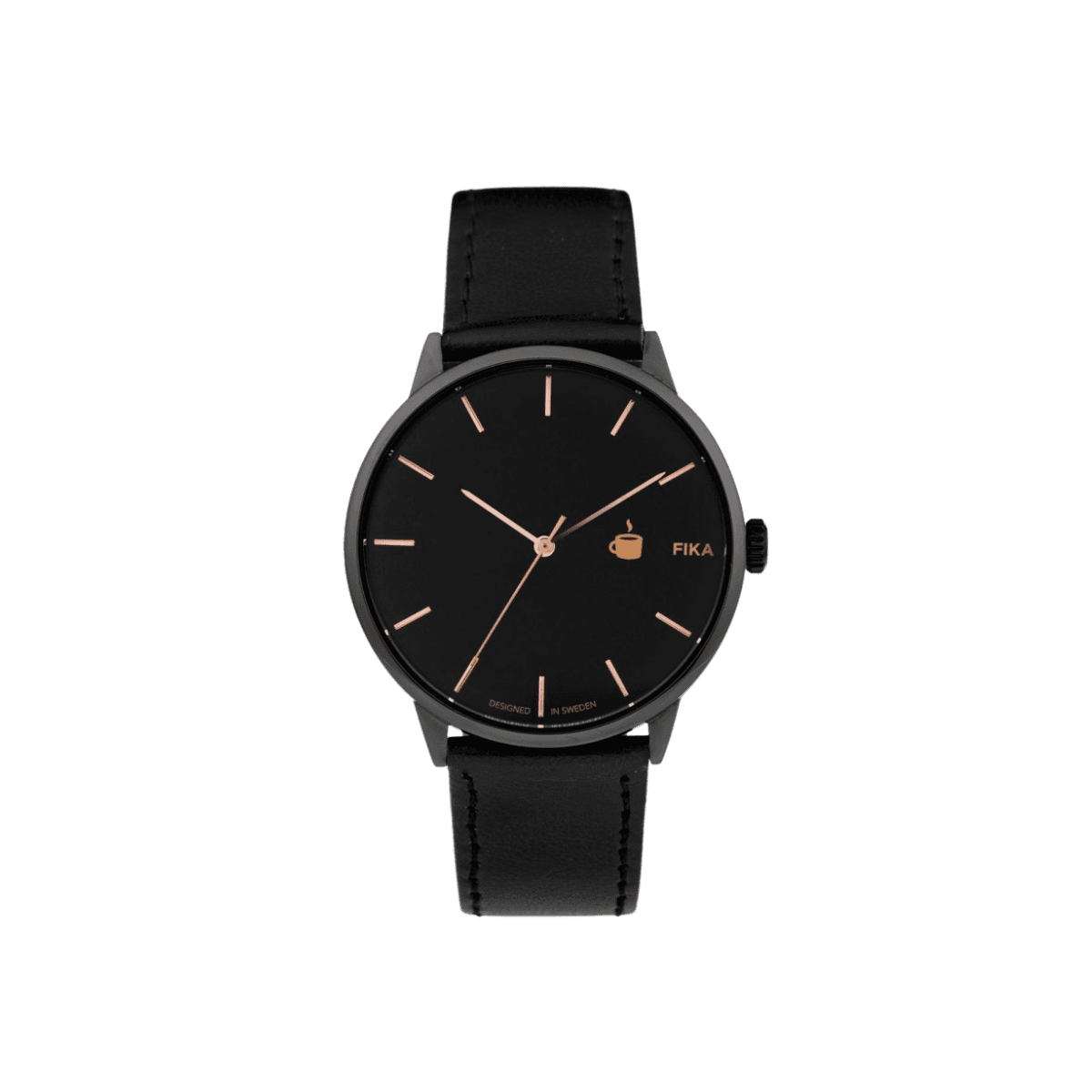 Montre KHORSHID FIKA - Black/Black vegan leather strap 14230II - CHPO