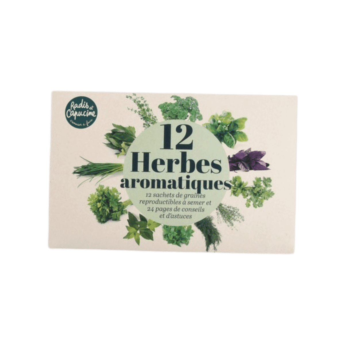 Coffret de graines "Aromates " 12 sachets - Radis et Capucine