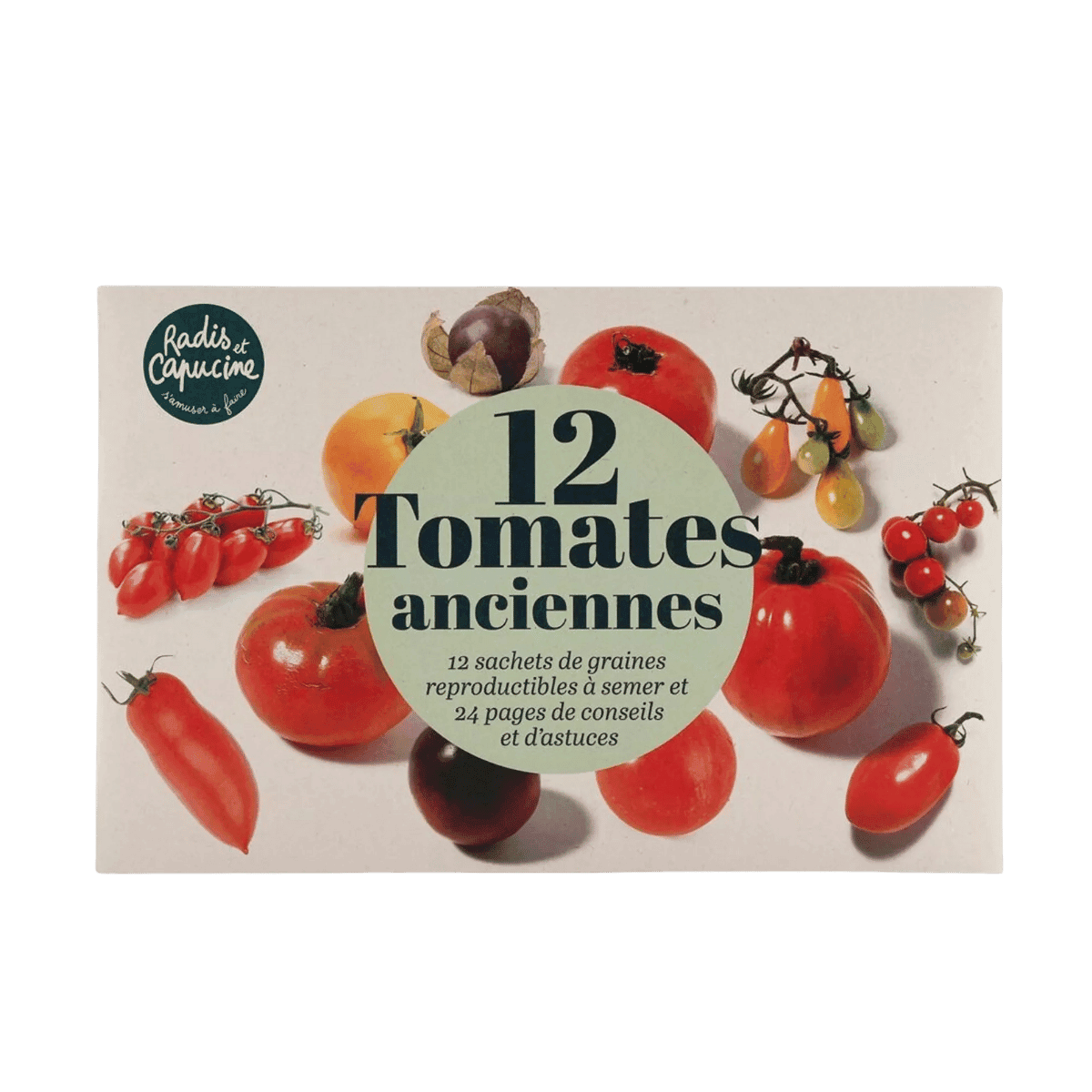 Coffret de graines "Tomates anciennes" 12 sachets - Radis et Capucine