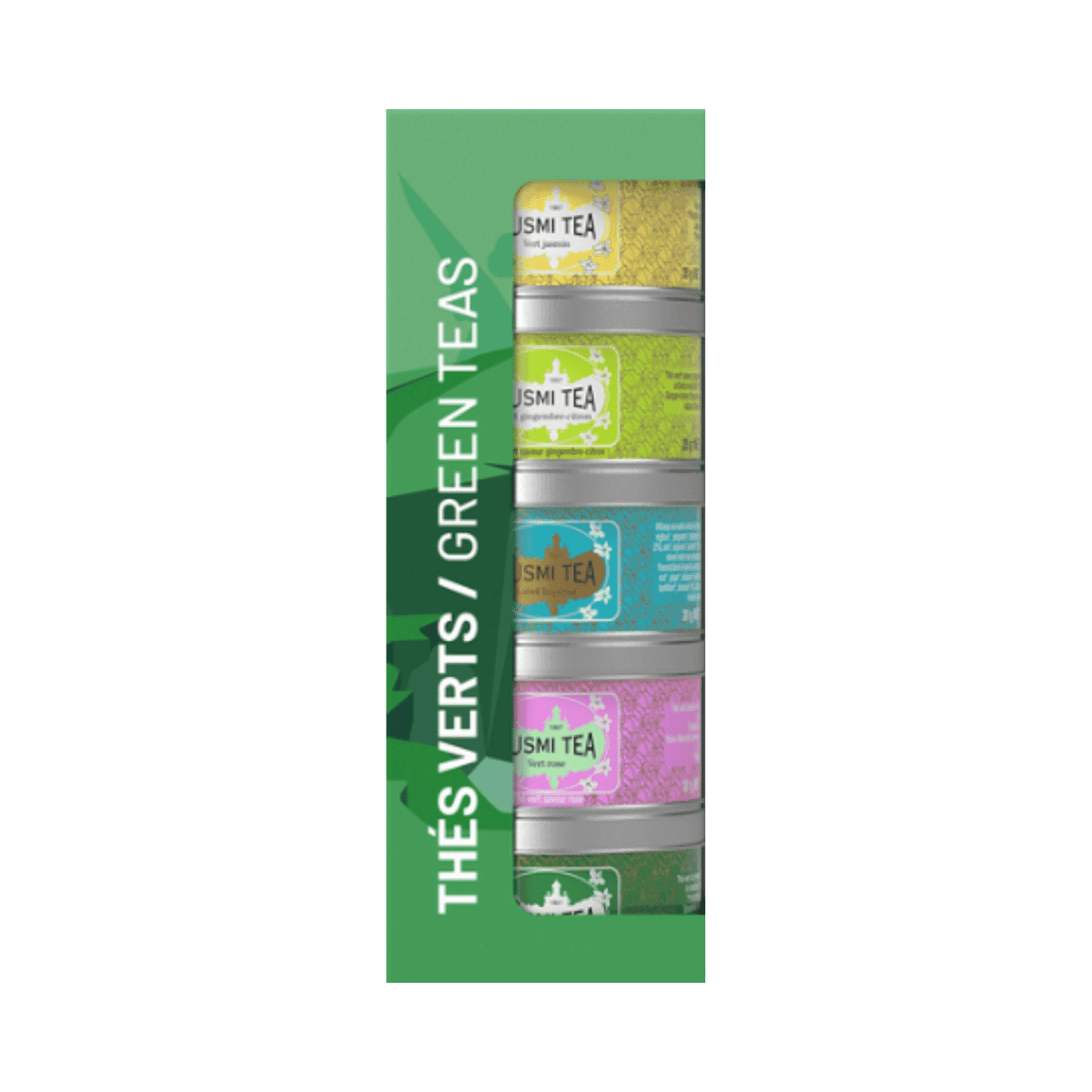 Coffret Les Thés Verts Bio - Thé vert en vrac BIO - 5 x 20g - Kusmi Tea