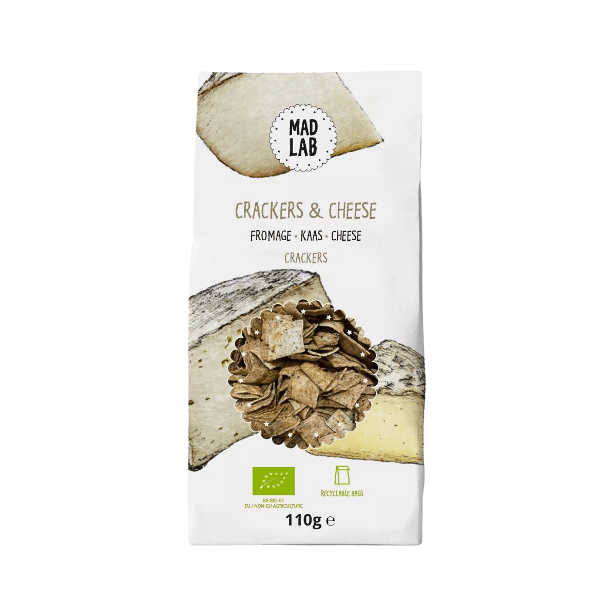 Crackers au fromage BIO - CRACKERS & CHEESE - Mad Lab