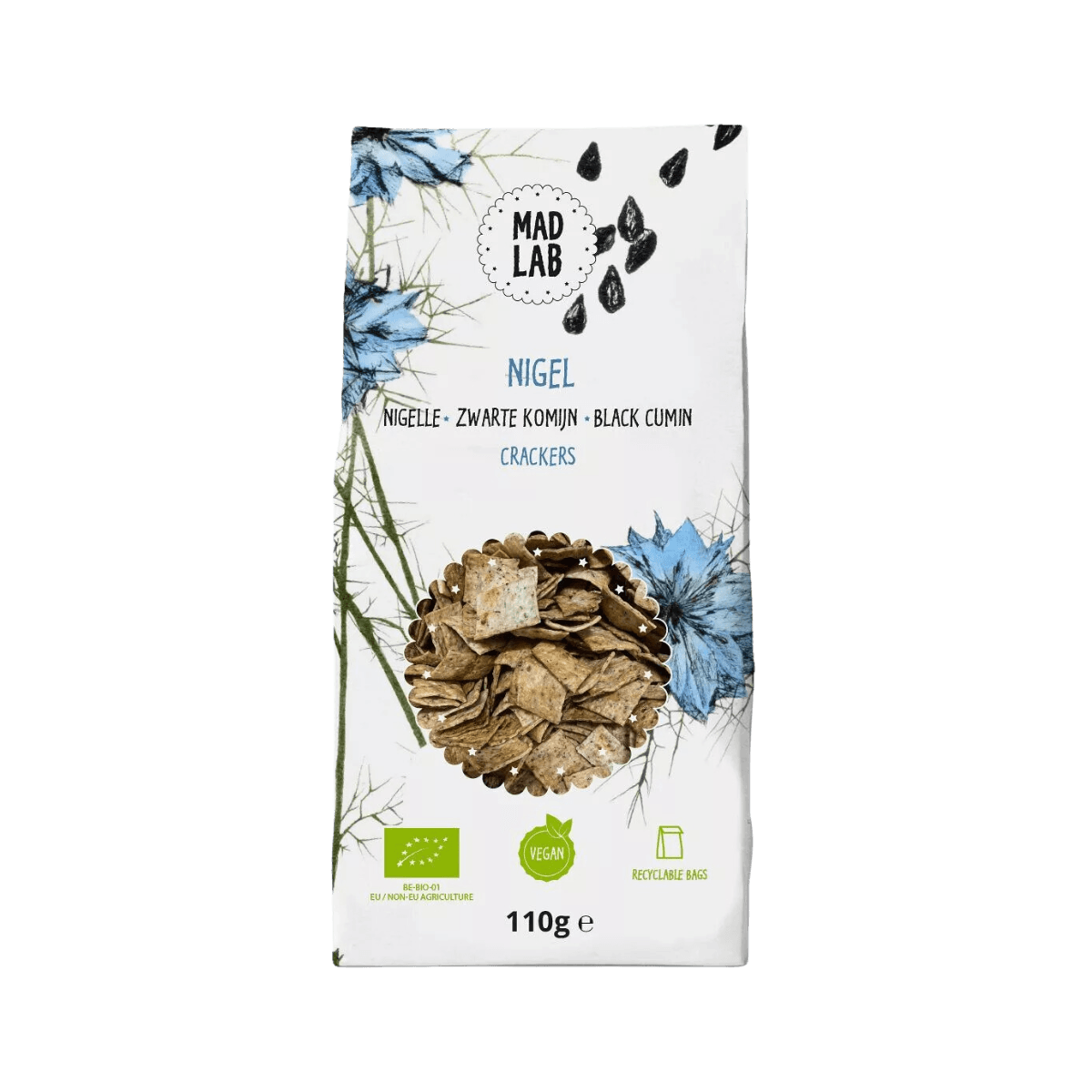 Crakers aux Graines de Nigelle BIO - NIGEL - Mad Lab