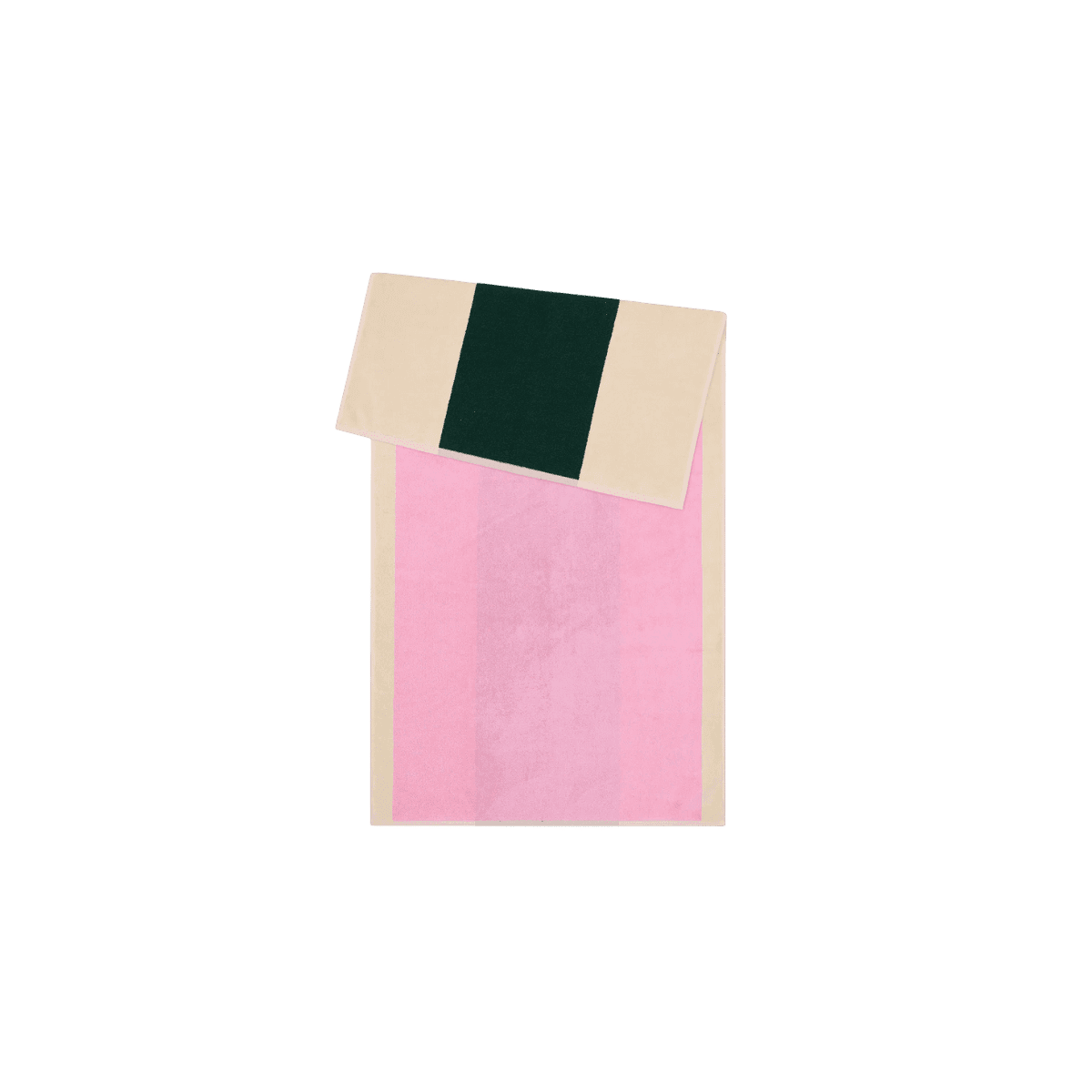 Drap de bain 70x140 BATH TOWEL GOTS Organic Terry - Pink-Dark Green - Suite702