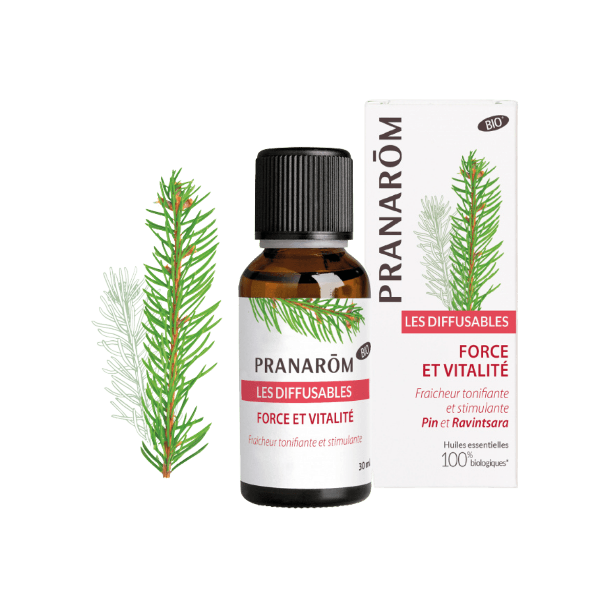 Diffusable force et vitalité BIO 30ml - Pranarôm