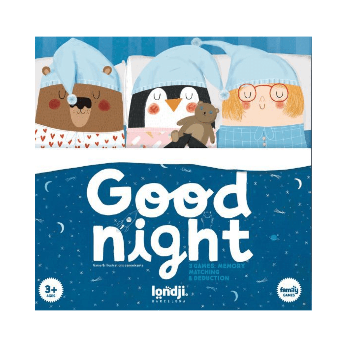 Jeu 3 en 1 - 3 ans et + - GOOD NIGHT - Londji