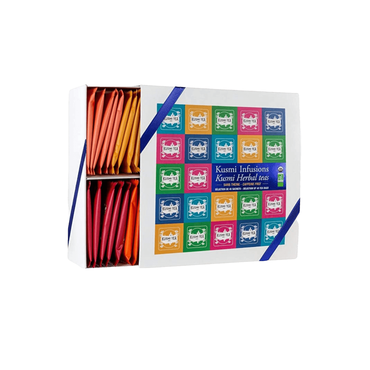 Coffret Infusions - Coffret 45 sachets enveloppés d'infusions BIO - 92.5gr - Kusmi Tea