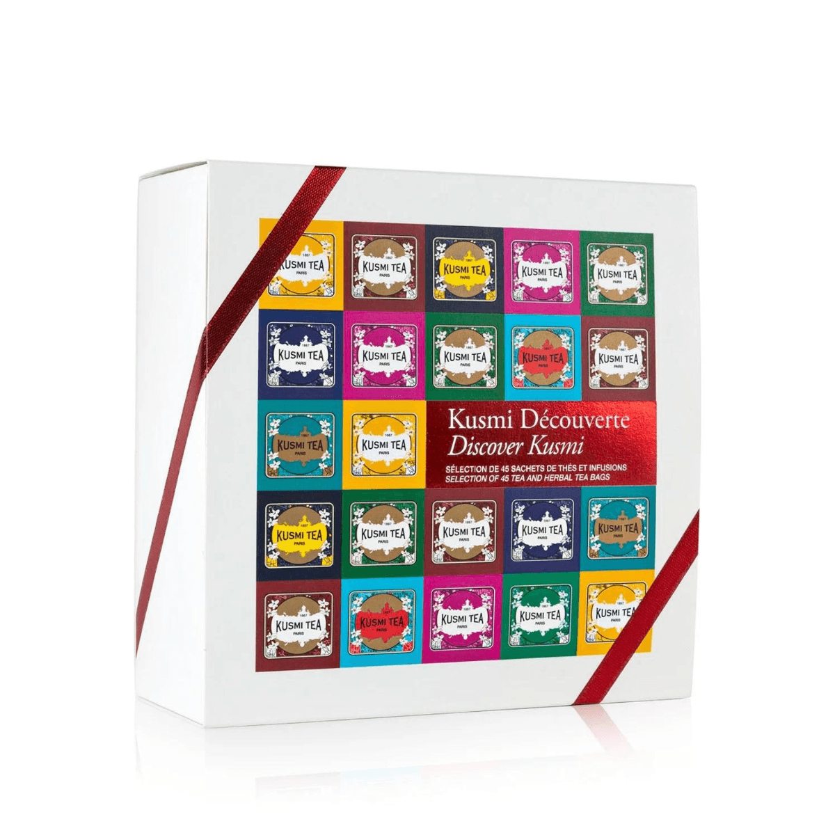 Coffret Découverte - 45 sachets enveloppés de thés et infusions BIO - 96 gr - Kusmi Tea