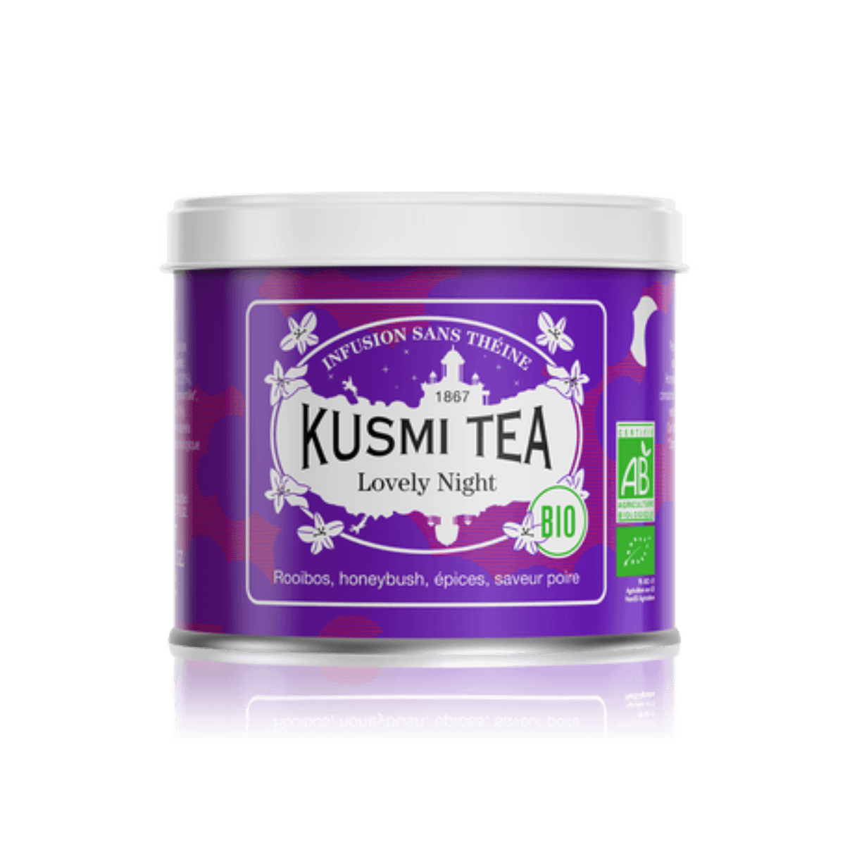 Infusion au tilleul BIO - Lovely Night - Boîte métal 100g - Kusmi Tea