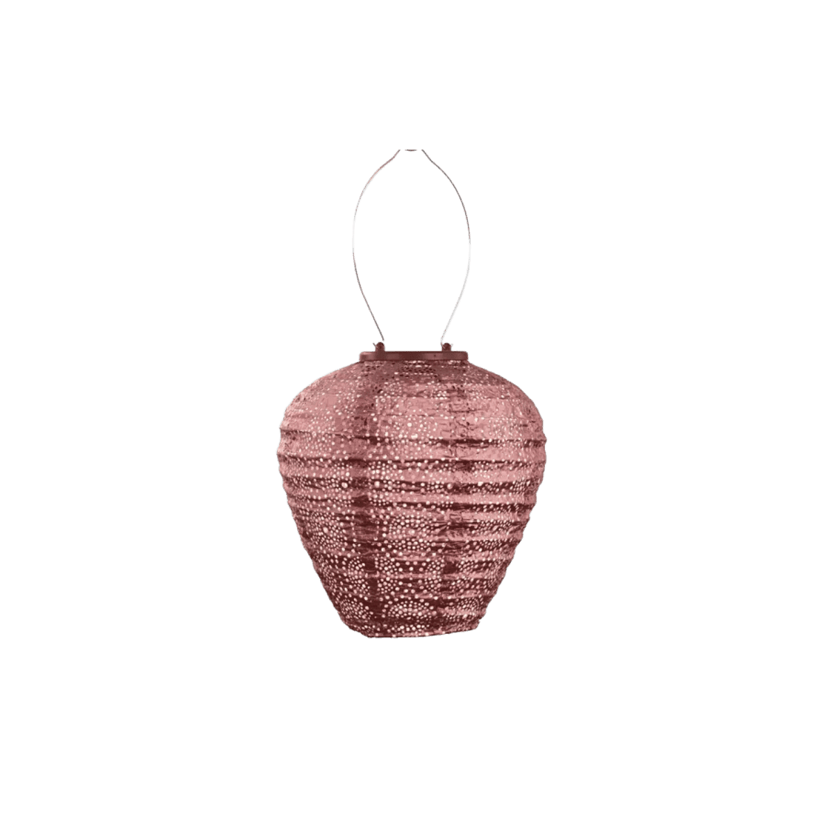 Lanterne Led Solaire Ballon Occulte - 20 cm - Cuivre - Lumiz