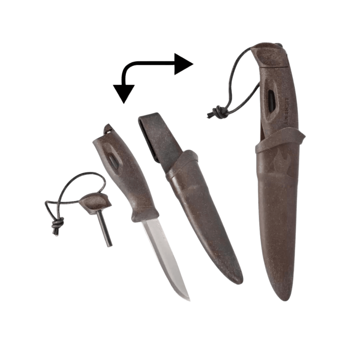 Couteau de survie - SWEDISH FIREKNIFE - Cocoshell - Light my fire