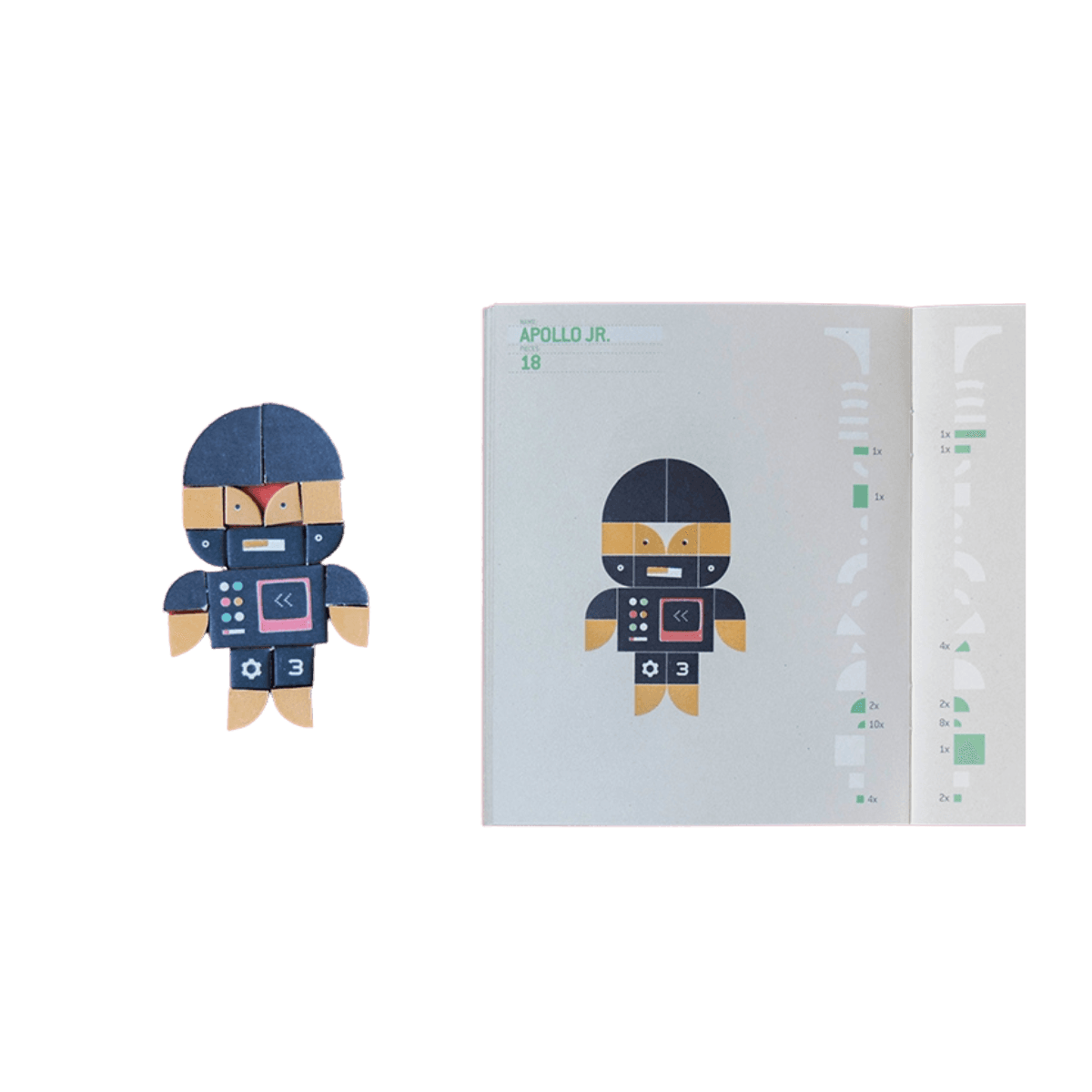 Jeu de construction de robots - 5 ans et + - APOLLO BUILD YOUR ROBOTS - Londji