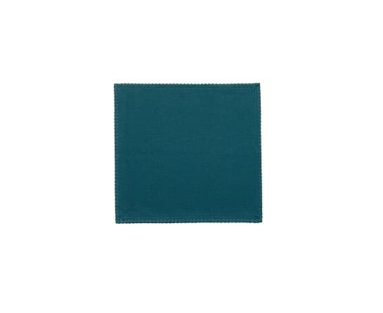 Lot de 2 serviettes de table recyclée Delia Paon 41 x 41 - Maison Vivaraise