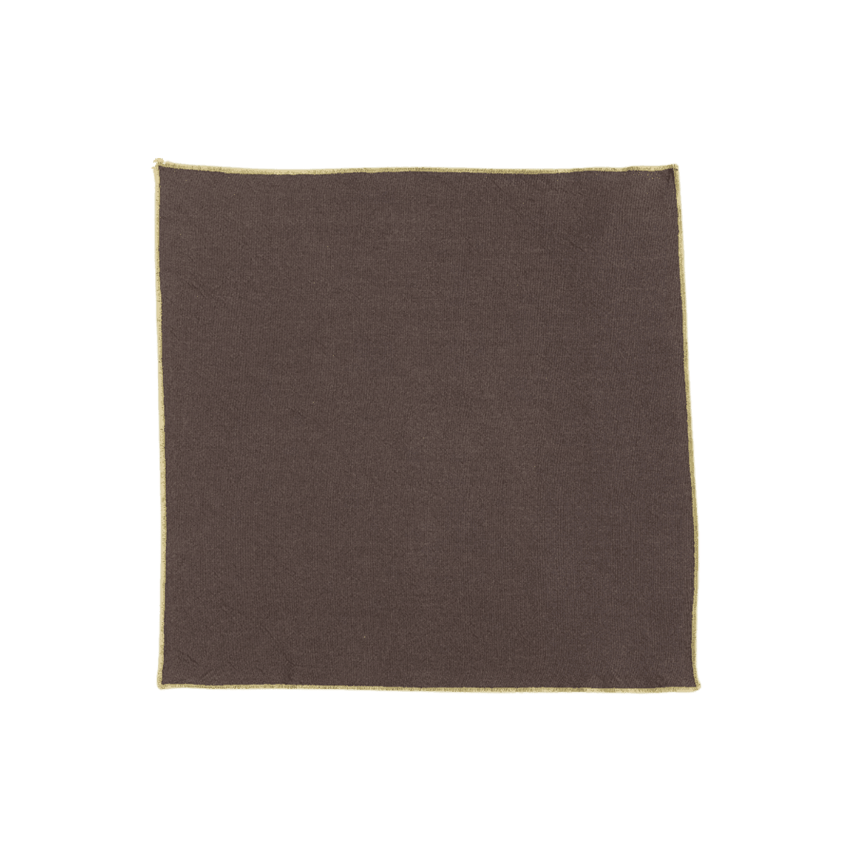 Lot de 6 Serviettes de table recyclées Grace Café 40 x 40 - Maison Vivaraise