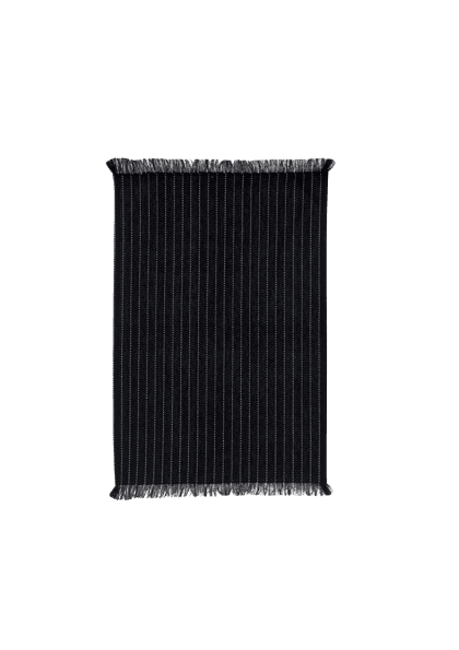 Lot de 6 torchons Chris Noir 50x70 - Maison Vivaraise