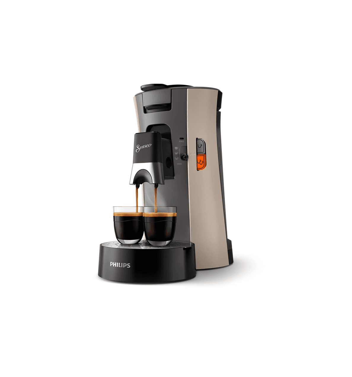 Machine à café à dosettes Senseo Select Philips CSA240/30 - Nougat - Philips
