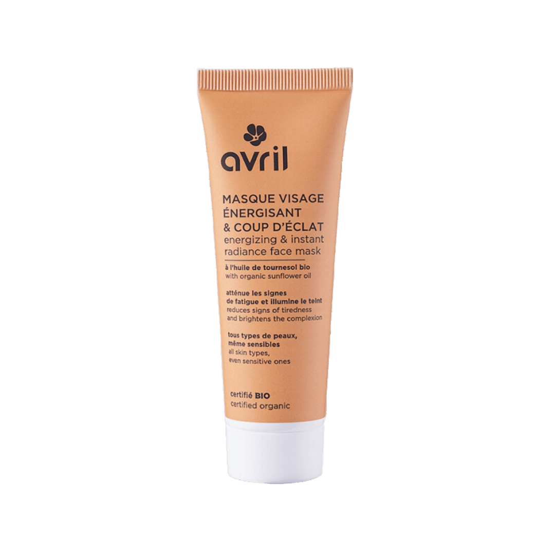 Masque visage énergisant & coup d'éclat 50ml - Certifié Bio - Avril