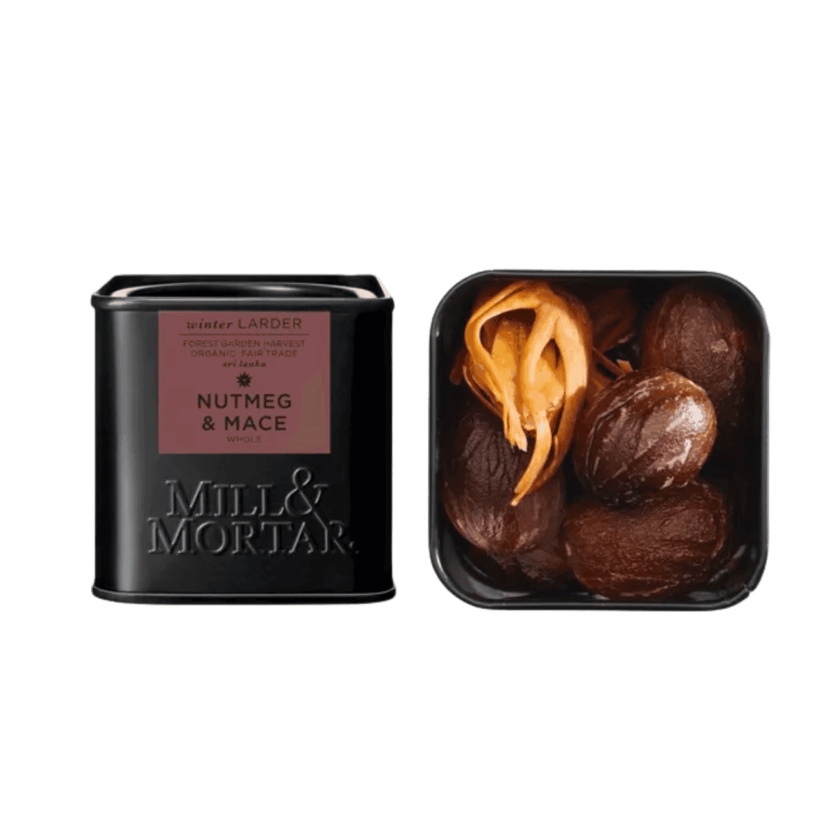 Noix de muscade entières et macis BIO 45g - Mill & Mortar