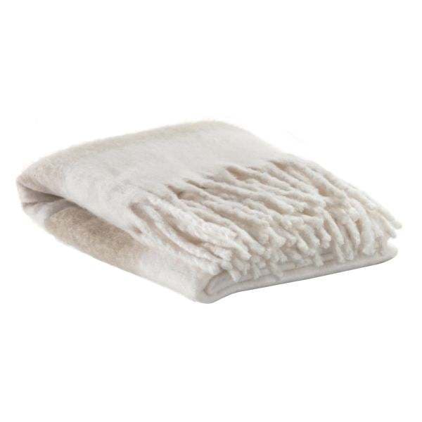 Plaid Isabel Naturel 130 x 160 cm - Maison Vivaraise