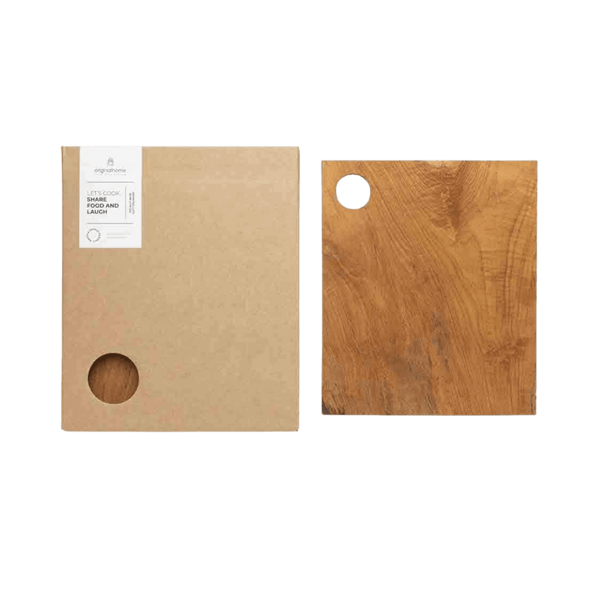 Planche à découper en teck - CB RECLAIMED RECTANGLE BOX - Originalhome