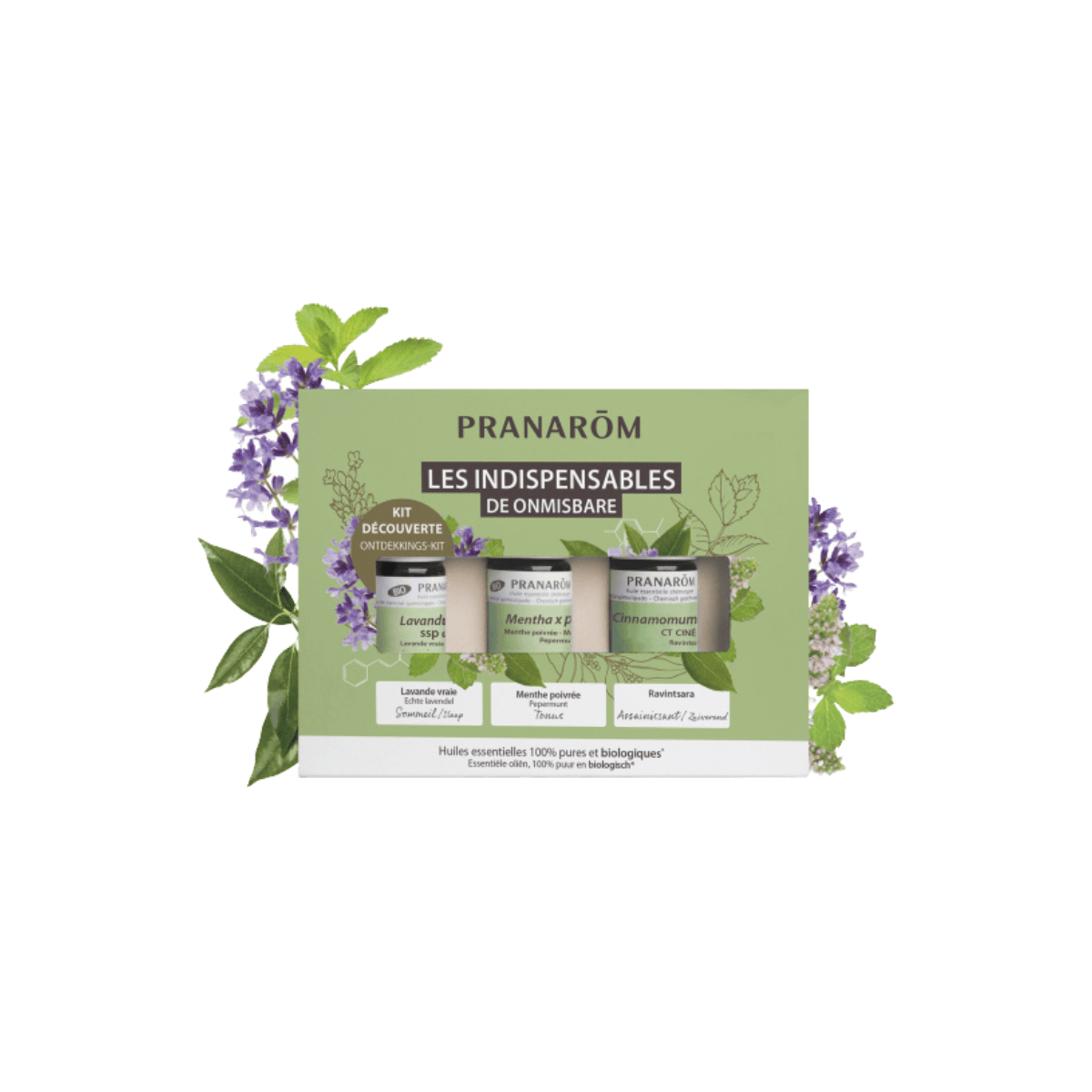 Coffret 3 huiles essentielles BIO - Les indispensables - Pranarôm