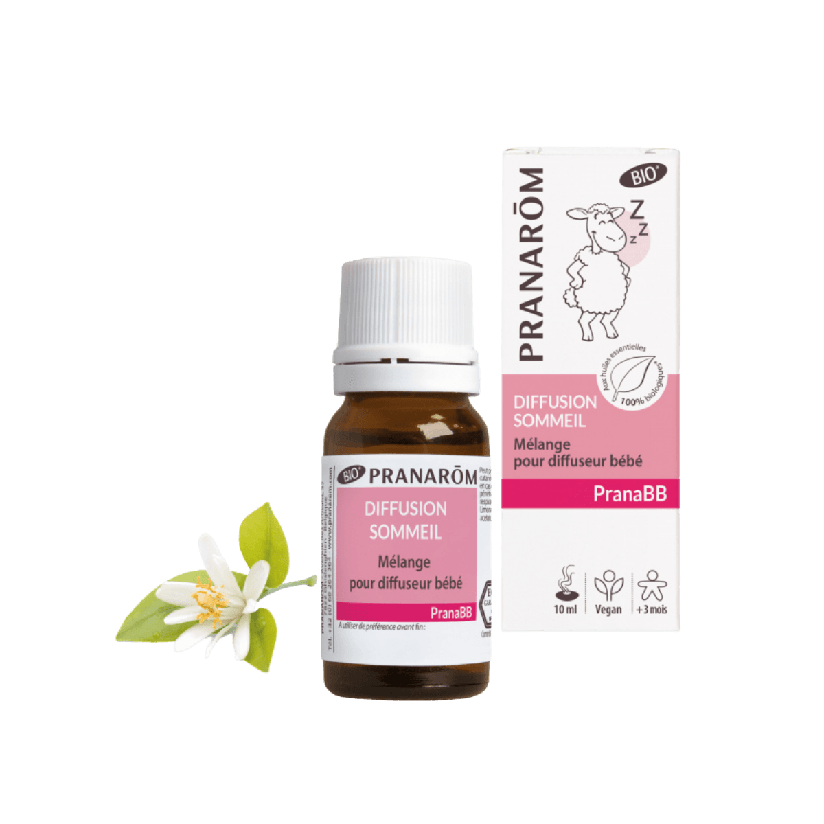 Mélange pour diffuseur bébé - Diffusion sommeil BIO - 10 ML - Pranarôm