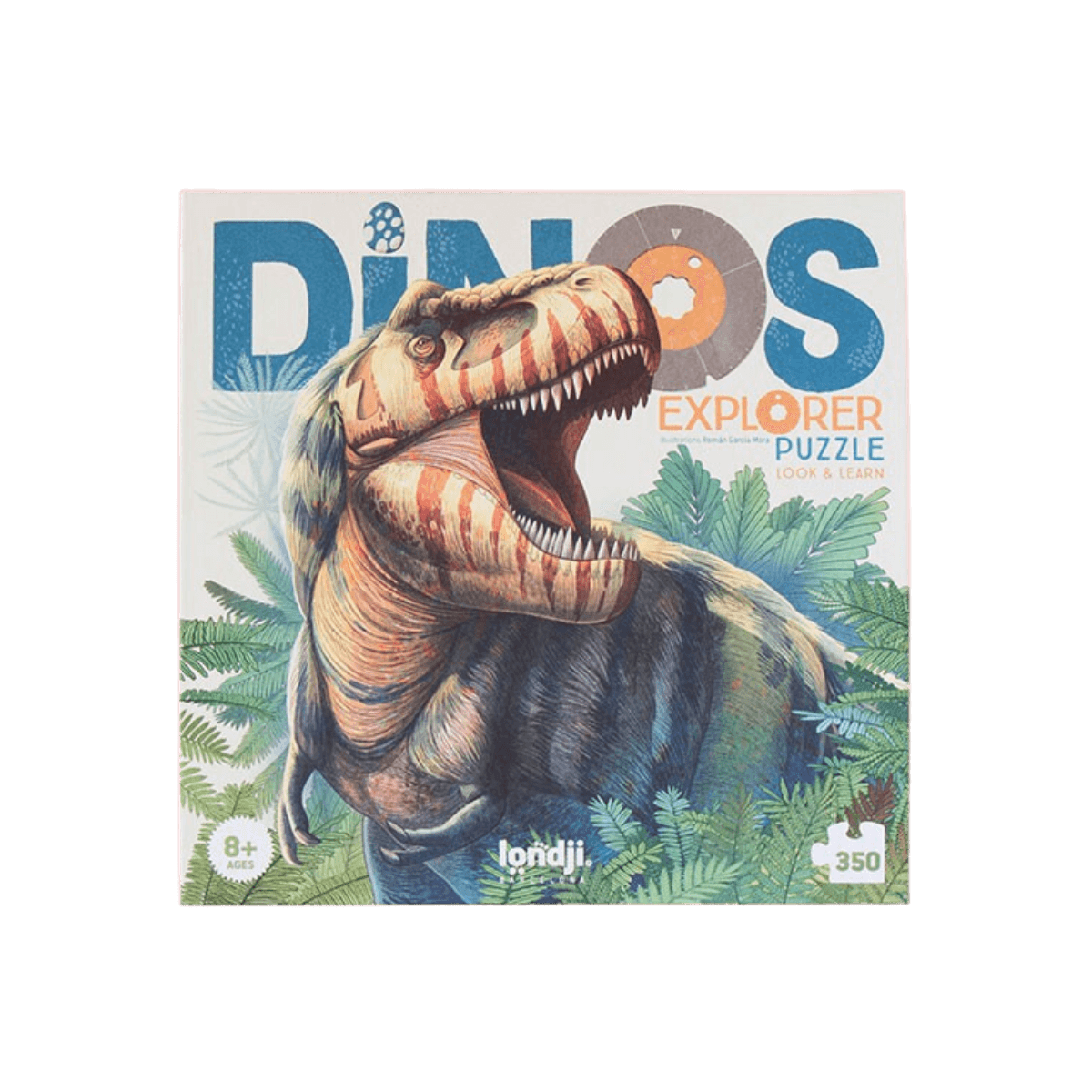 Puzzle d'observation 350 pc - 8 ans et + - DINOS EXPLORER PUZZLE - Londji