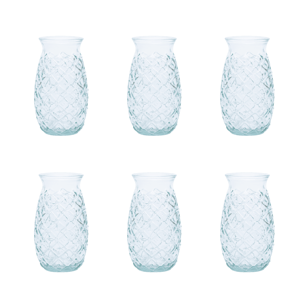 Pack de 6 Verres Ananas en verre recyclé - Quai Sud