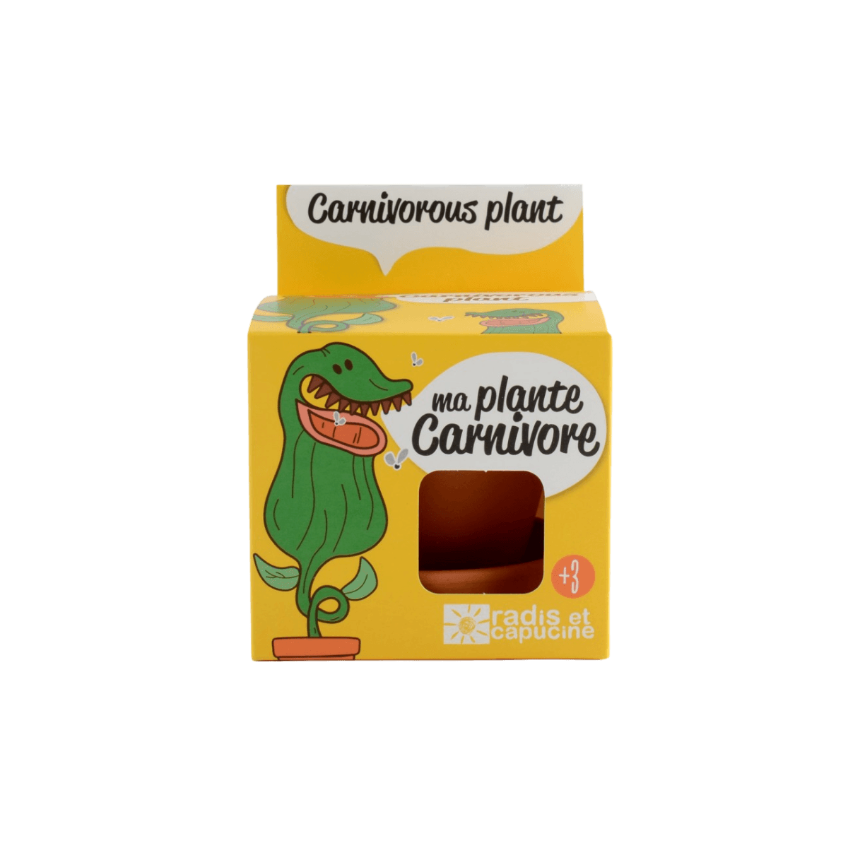 Graines de plantes carnivores en pot de culture - Radis et Capucine