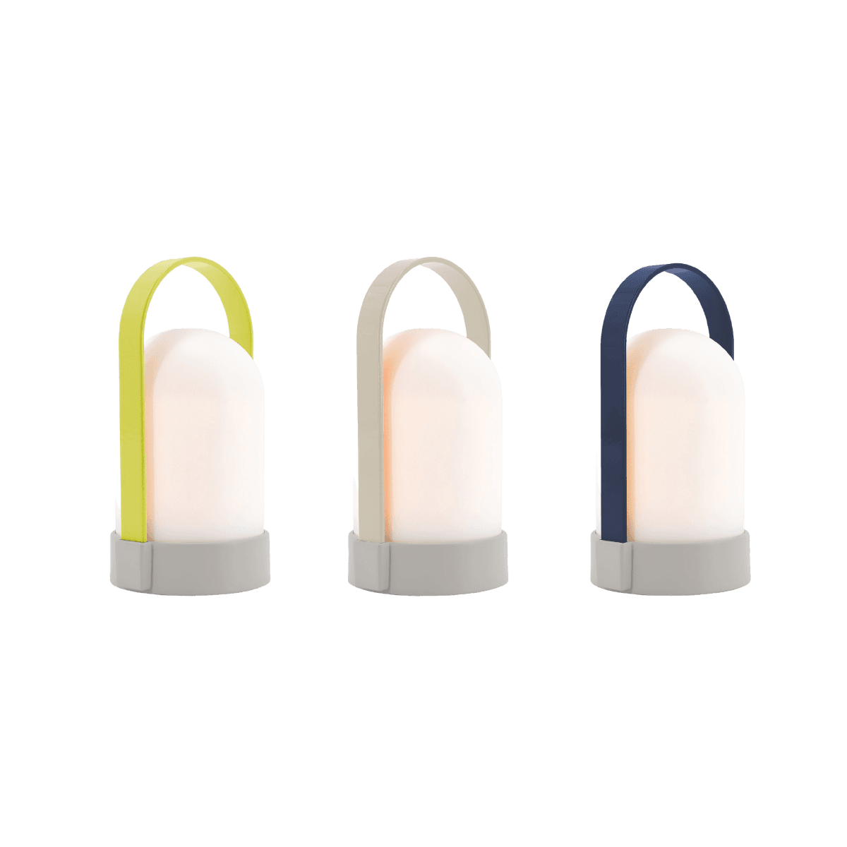 Petite lampe URI lot de 3 - Marine Gris Vert Anis - Remember