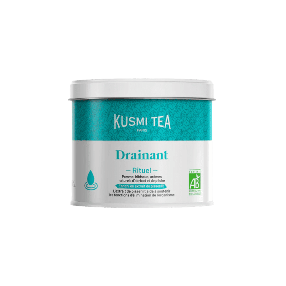 Rituel Drainant bio - Etui 18 sachets mousseline - 36gr - Kusmi Tea