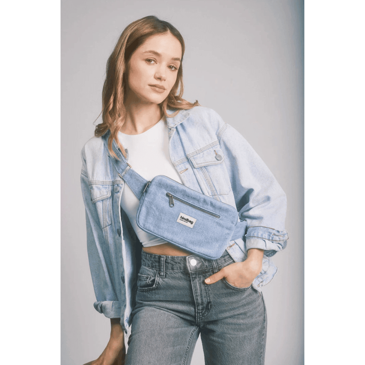 Sac Banane HARRY - Bleu denim - HINDBAG