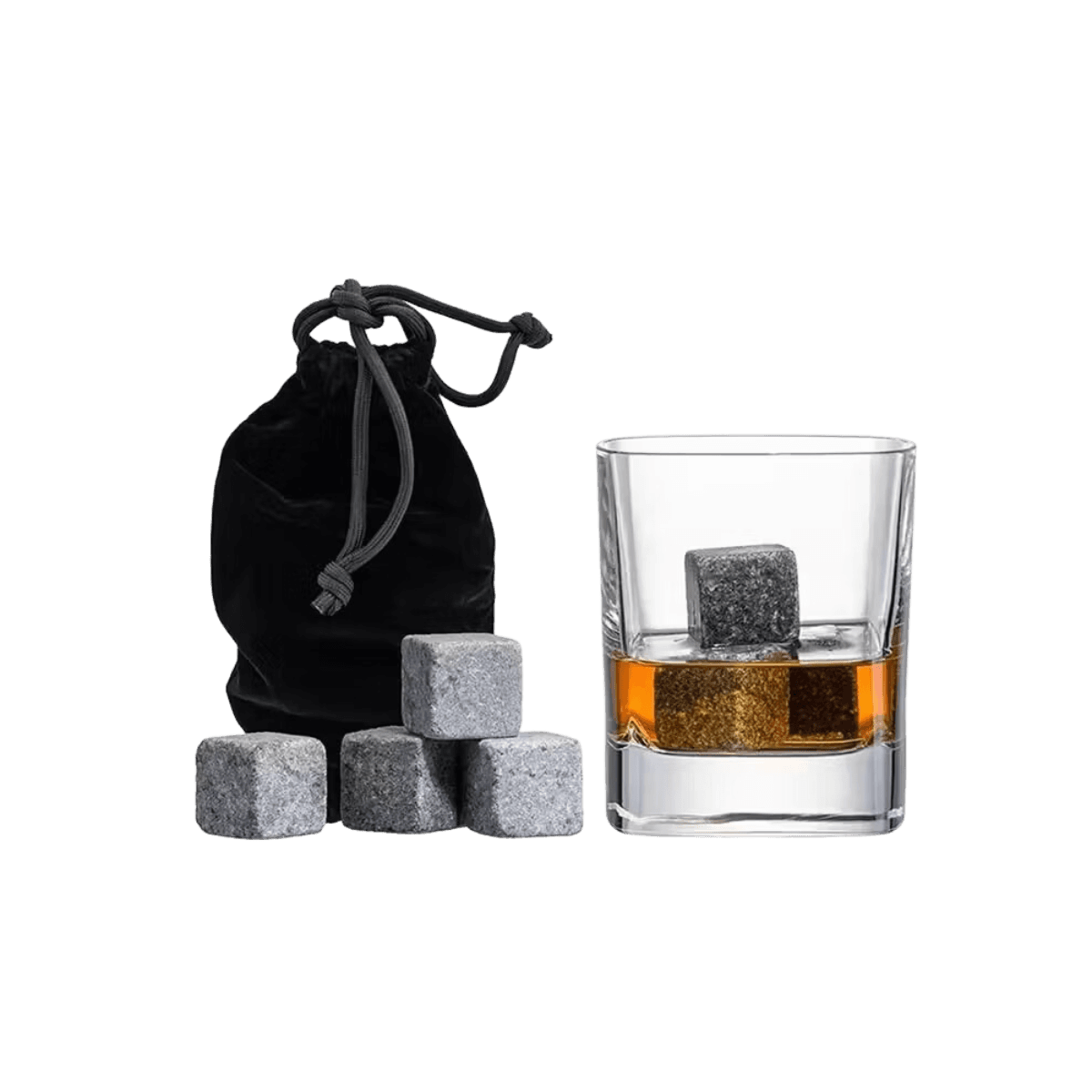 Set de 6 Glaçons en Granit avec pochon - So Straw
