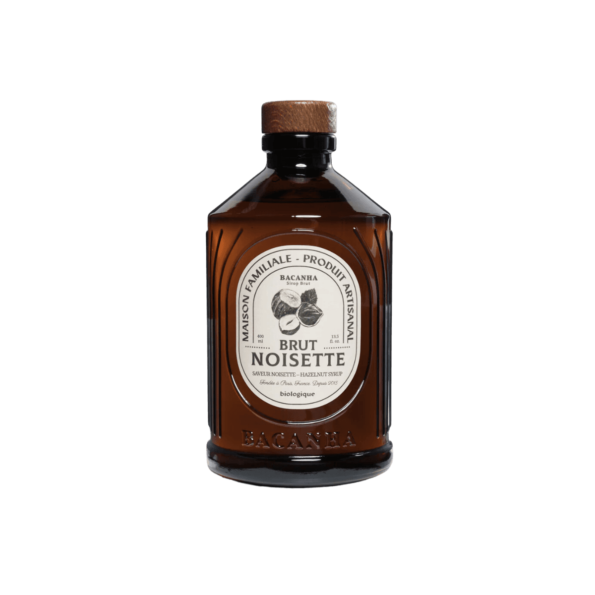 Sirop Noisette Brut - Biologique - 400ml - Bacanha
