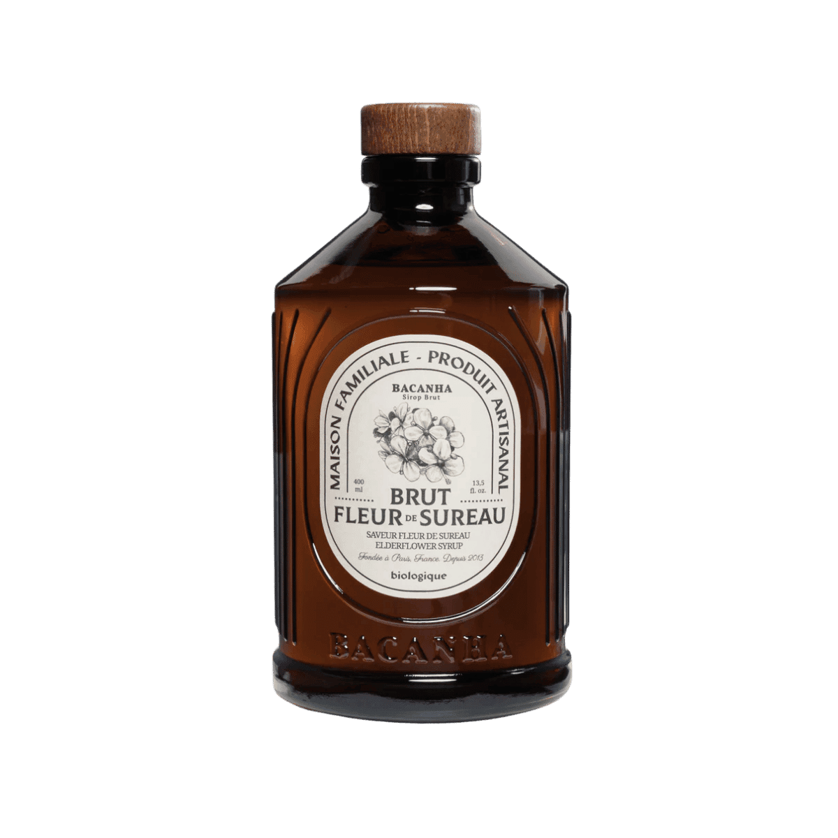 Sirop de fleur de sureau Brut - Bio - 400ml - Bacanha