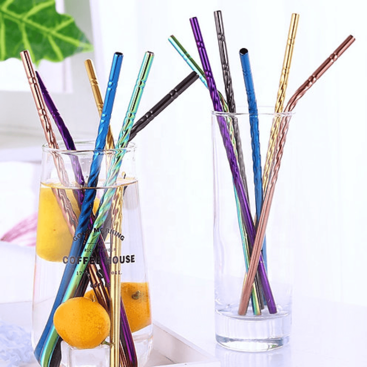 Set de 6 pailles Spiral - Arc-en-Ciel - So Straw