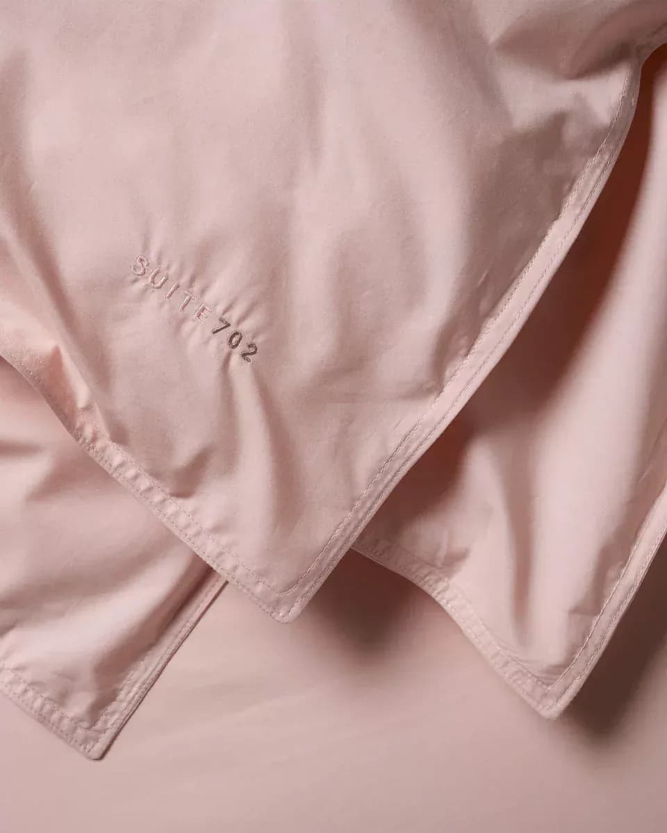 140X220 Housse de couette Percale 100% Coton - Blush PDBO140_NU - Suite702