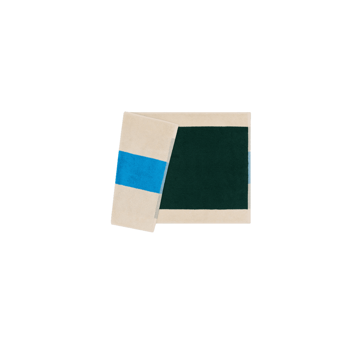 Tapis de bain 50x80 BATH MAT GOTS Organic Terry - Aqua-Dark Green - Suite702